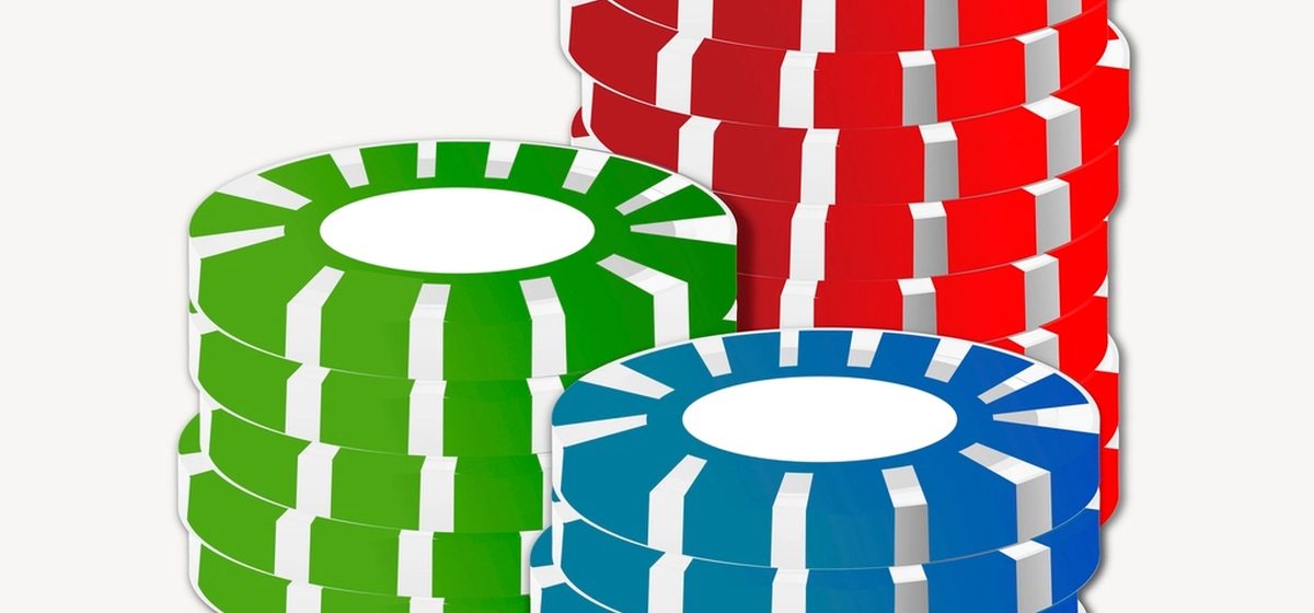 Färgade spelmarker vid rouletten