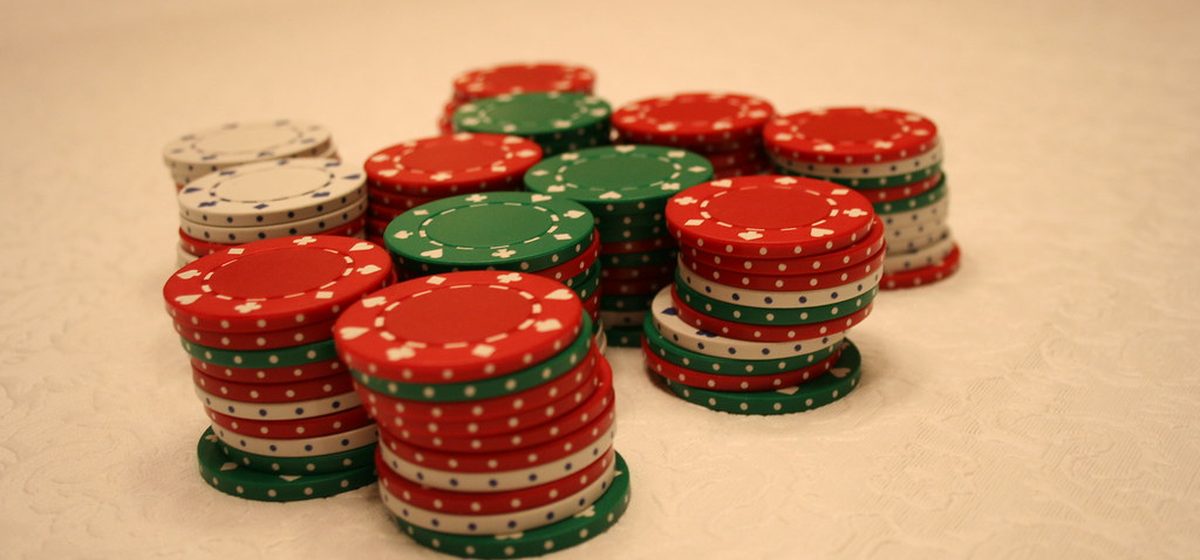 Marker på ett casinobord